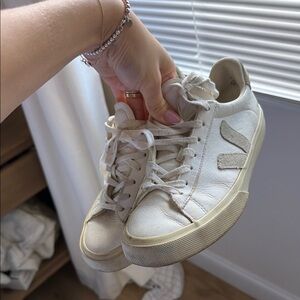 Veja White Leather Women's Sneakers